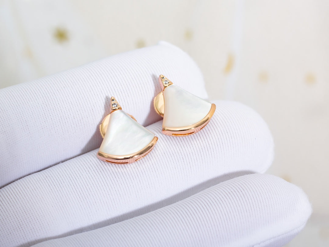 [⭐Luxery]DIVAS DREAM EARRINGS PINK GOLD