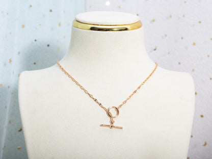 [⭐Luxery]ECHAPPEE NECKLACE PINK GOLD