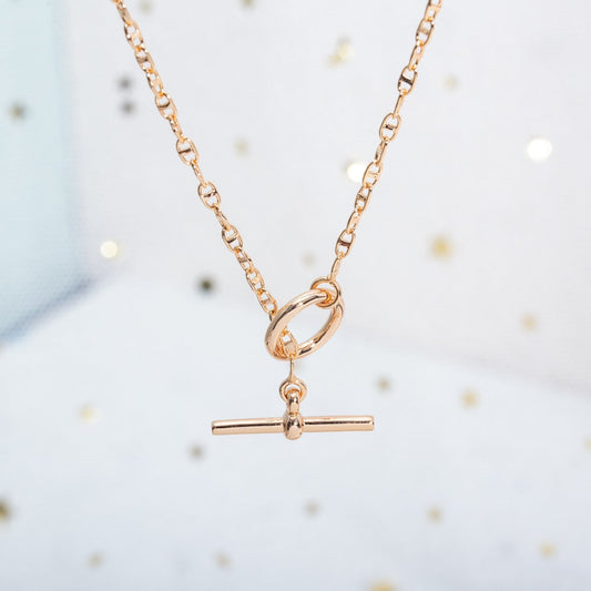 [⭐Luxery]ECHAPPEE NECKLACE PINK GOLD