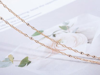 [⭐Luxery]ECHAPPEE NECKLACE PINK GOLD