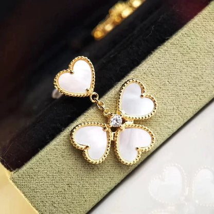 [⭐Luxery]CLOVER SWEET WHITE MOP EARRINGS