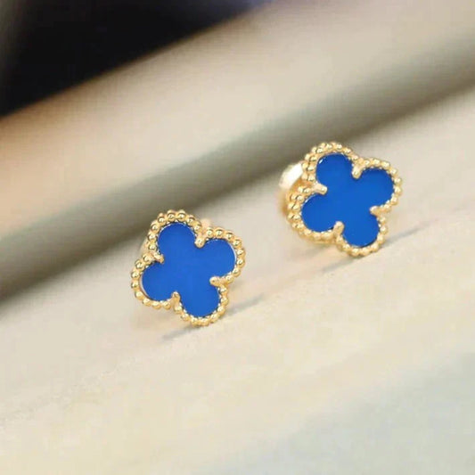 [⭐Luxery]CLOVER MINI 9.5MM TURQUOISE EARRINGS