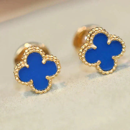 [⭐Luxery]CLOVER MINI 9.5MM TURQUOISE EARRINGS
