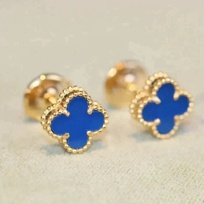 [⭐Luxery]CLOVER MINI 9.5MM TURQUOISE EARRINGS