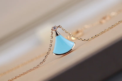 [⭐Luxery]DREAM NECKLACE TURQUOISE PINK GOLD