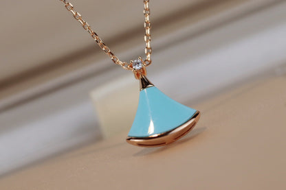 [⭐Luxery]DREAM NECKLACE TURQUOISE PINK GOLD
