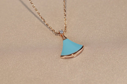 [⭐Luxery]DREAM NECKLACE TURQUOISE PINK GOLD