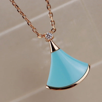 [⭐Luxery]DREAM NECKLACE TURQUOISE PINK GOLD