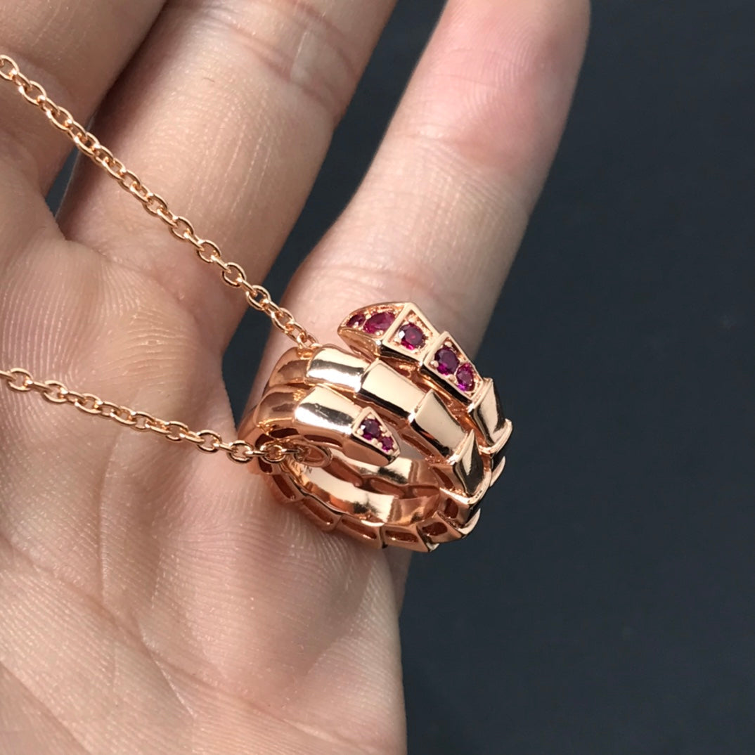 [⭐Luxery]SERPENTI PEDANT NECKLACE