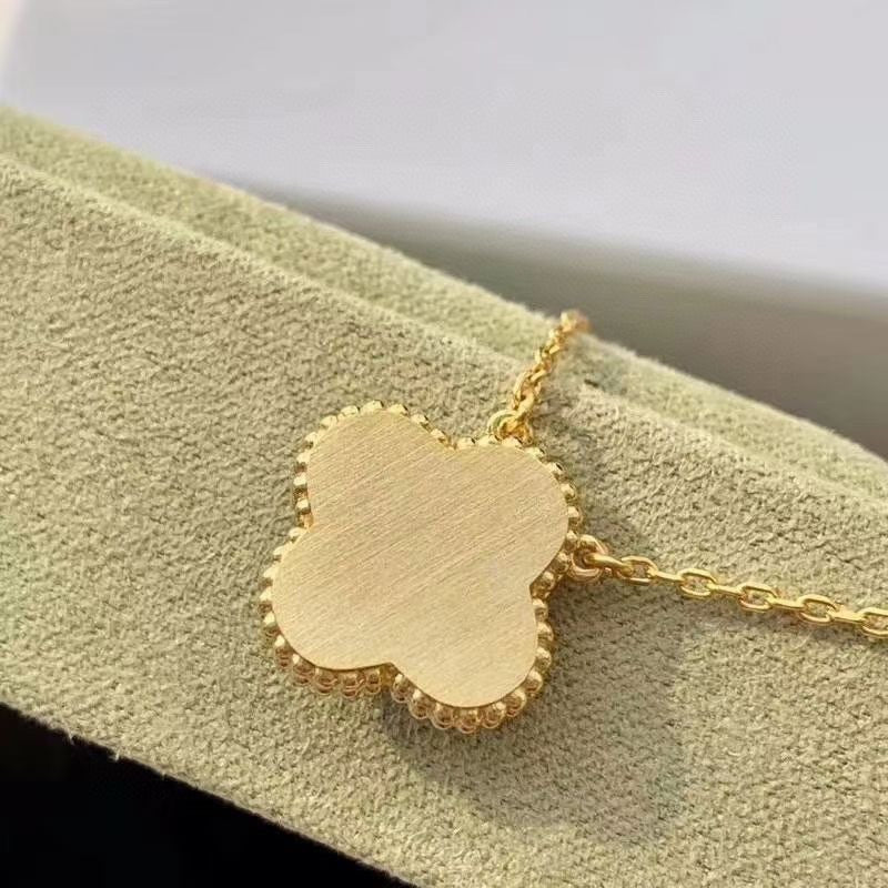 [⭐Luxery]CLOVER 15MM DIAMOND TURQUOISE NECKLACE