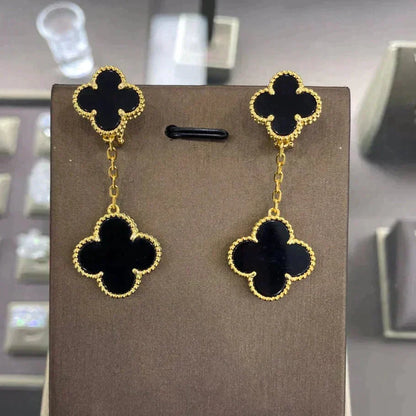 [⭐Luxery]CLOVER 2 MOTIFS  EARRINGS (MULTIPLE CHOICESC
