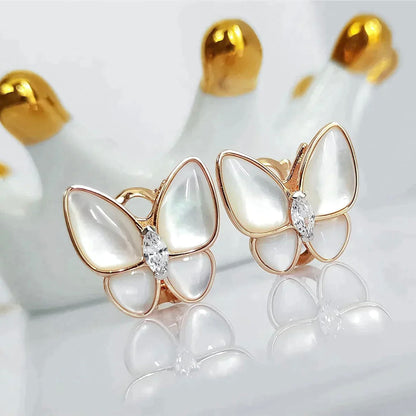 [⭐Luxery]BUTTERFLY MOP DIAMOND EARRINGS