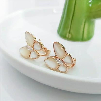 [⭐Luxery]BUTTERFLY MOP DIAMOND EARRINGS