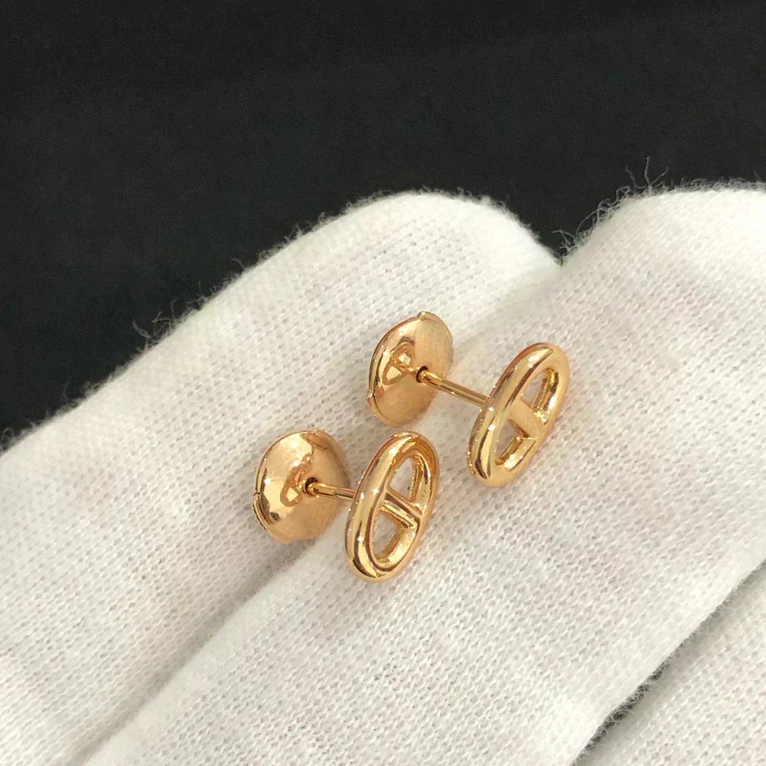[⭐Luxery]CHAINE SMALL EARRINGS GOLD AND SILVER