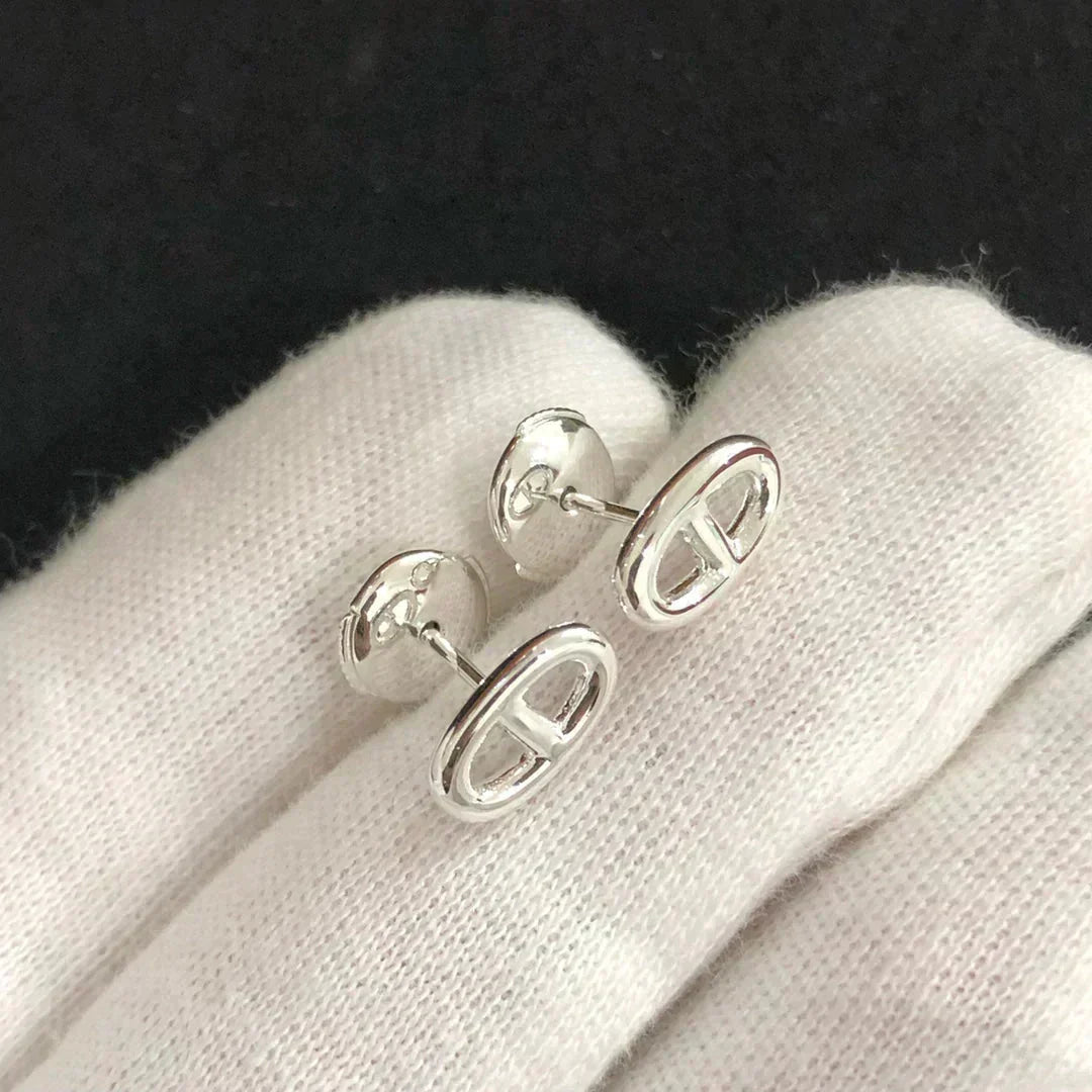 [⭐Luxery]CHAINE SMALL EARRINGS GOLD AND SILVER