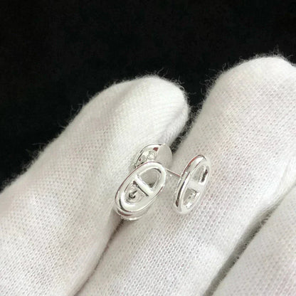 [⭐Luxery]CHAINE SMALL EARRINGS GOLD AND SILVER