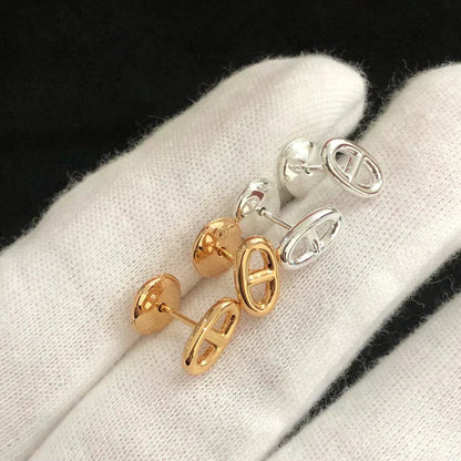[⭐Luxery]CHAINE SMALL EARRINGS GOLD AND SILVER
