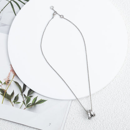 [⭐Luxery]SERPENTI SILVER NECKLACE DIAMOND