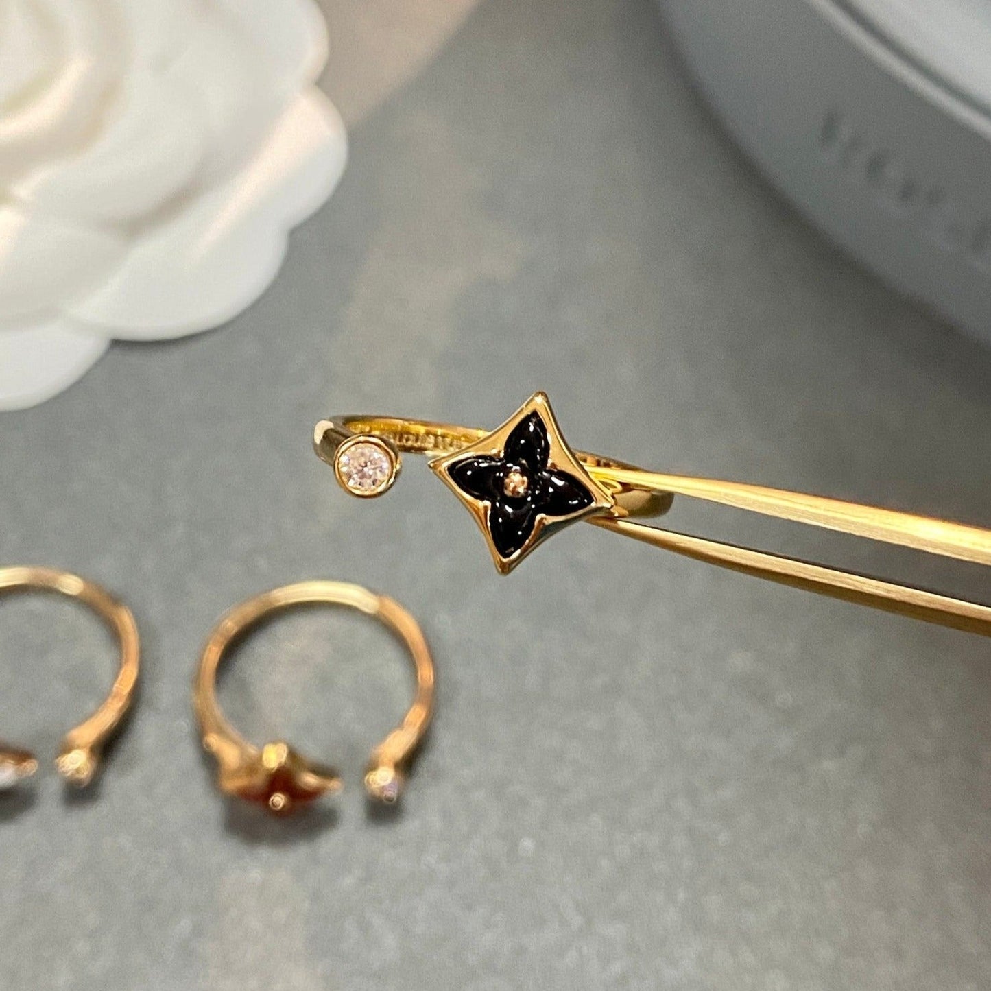 [⭐Luxery]STAR 1 DIAMOND OPEN RING