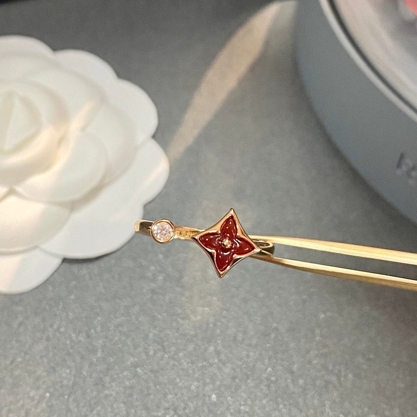 [⭐Luxery]STAR 1 DIAMOND OPEN RING