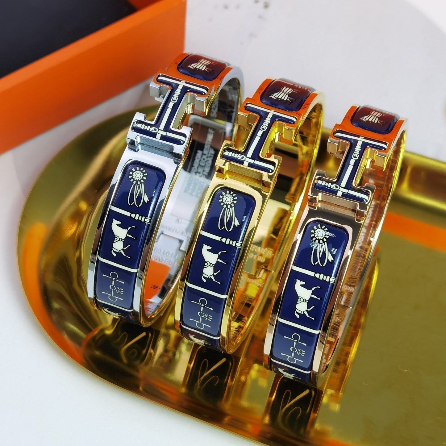 [⭐Luxery]H COUVERTURES DARK BLUE BRACELET
