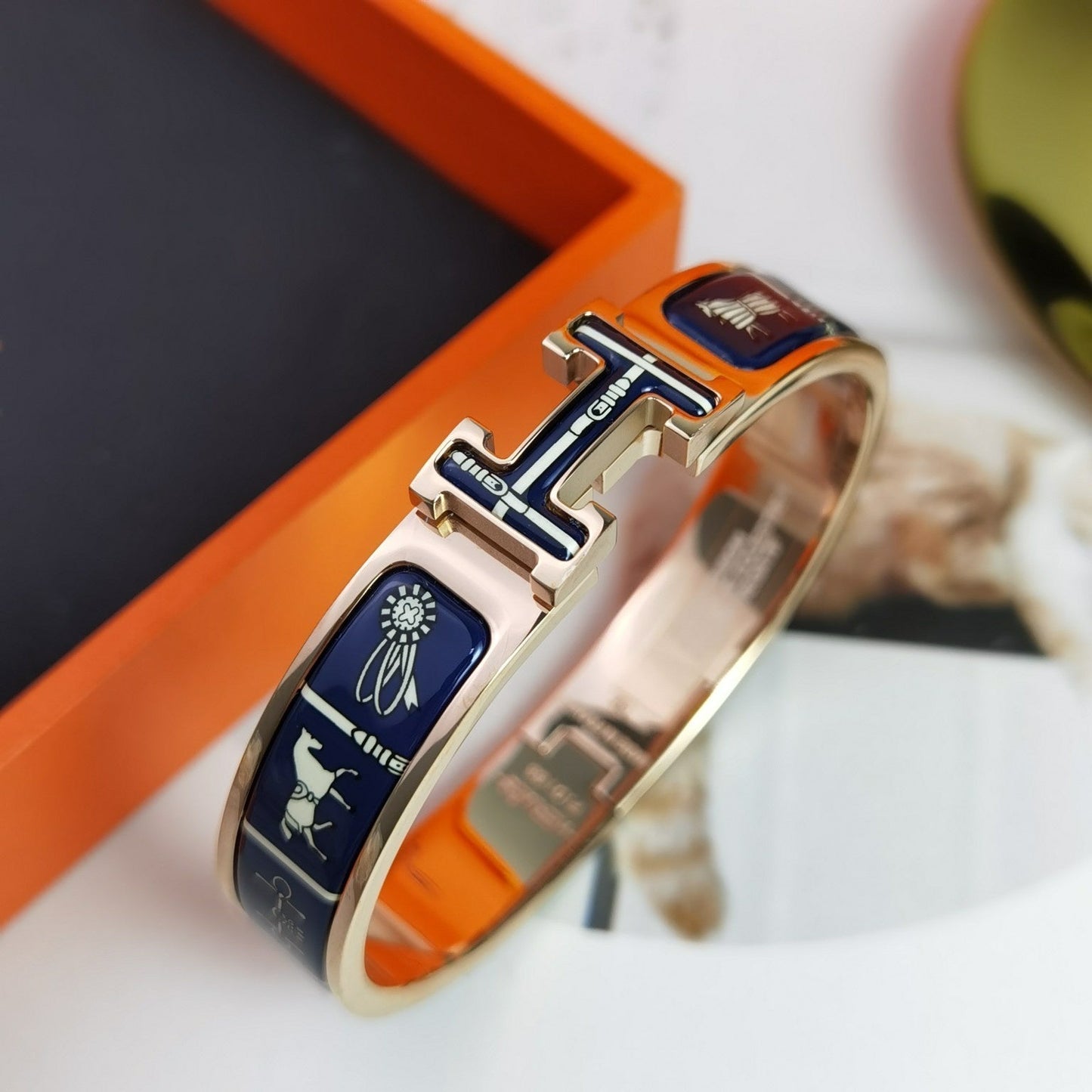 [⭐Luxery]H COUVERTURES DARK BLUE BRACELET
