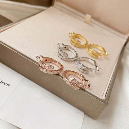 [⭐Luxery]SERPENTI EARRINGS DIAMOND