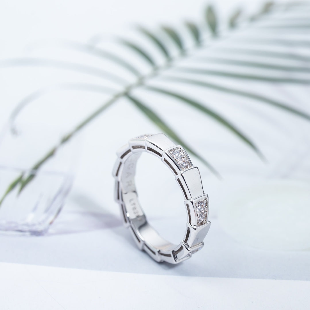 [⭐Luxery]SERPENTI RING SILVER  3MM