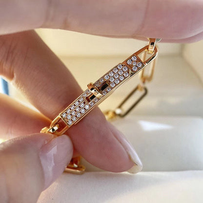 [⭐Luxery]CHAINE BRACELET SMALL MODEL DIAMOND