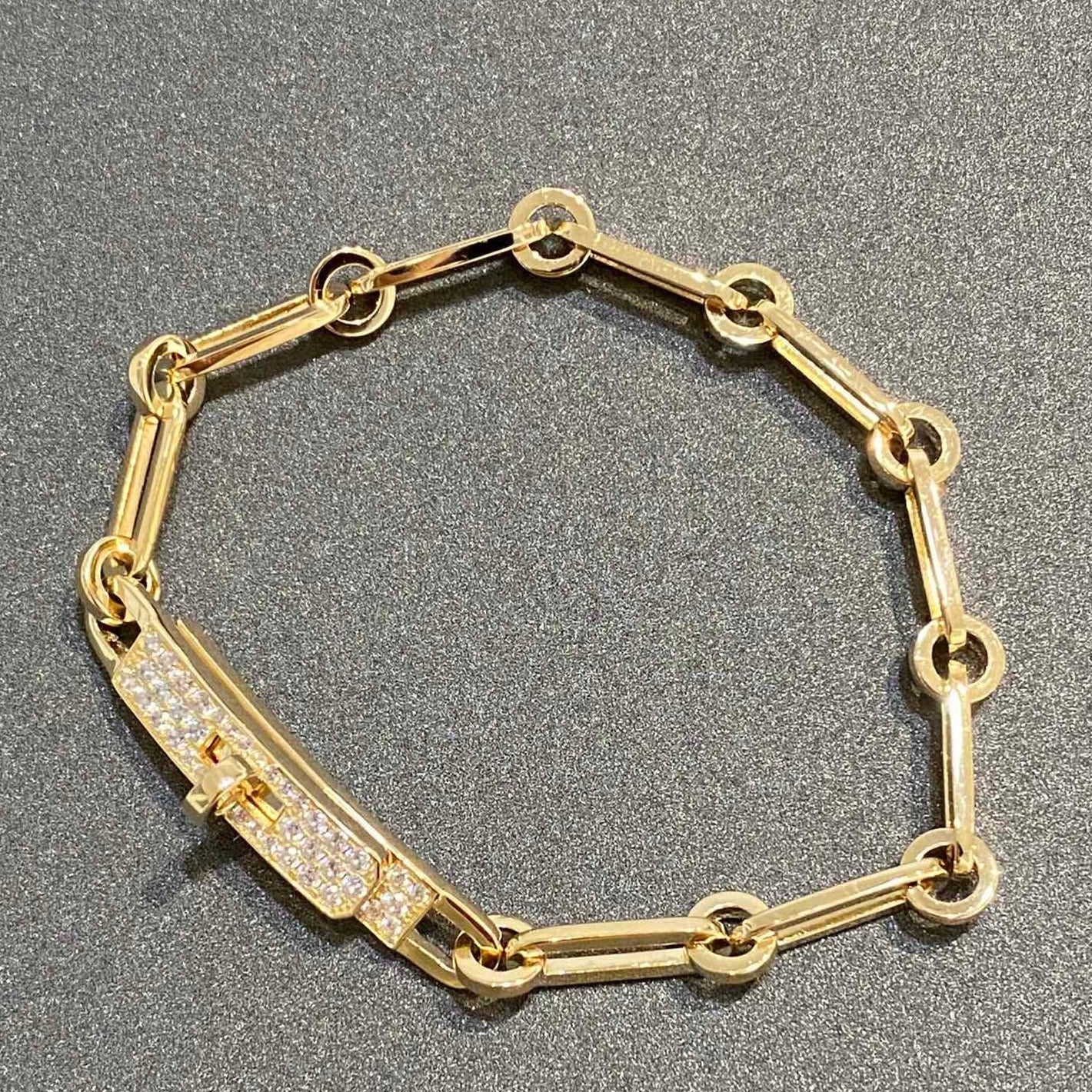 [⭐Luxery]CHAINE BRACELET SMALL MODEL DIAMOND