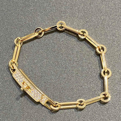 [⭐Luxery]CHAINE BRACELET SMALL MODEL DIAMOND