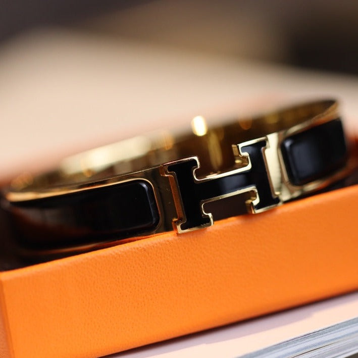 [⭐Luxery]H BRACELET 12MM GOLD