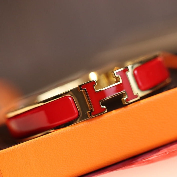 [⭐Luxery]H BRACELET 12MM GOLD