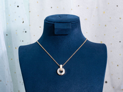 [⭐Luxery]GARI NECKLACE PINK GOLD MOP