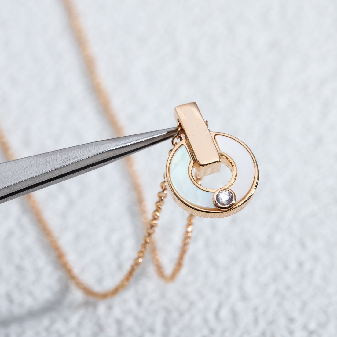 [⭐Luxery]GARI NECKLACE PINK GOLD MOP