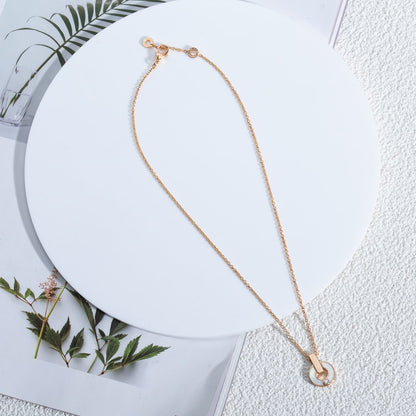 [⭐Luxery]GARI NECKLACE PINK GOLD MOP