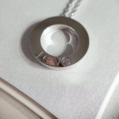 [⭐Luxery]LOVE NECKLACE ADJUSTABLE SILVER