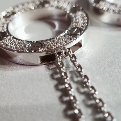 [⭐Luxery]LOVE NECKLACE ADJUSTABLE SILVER