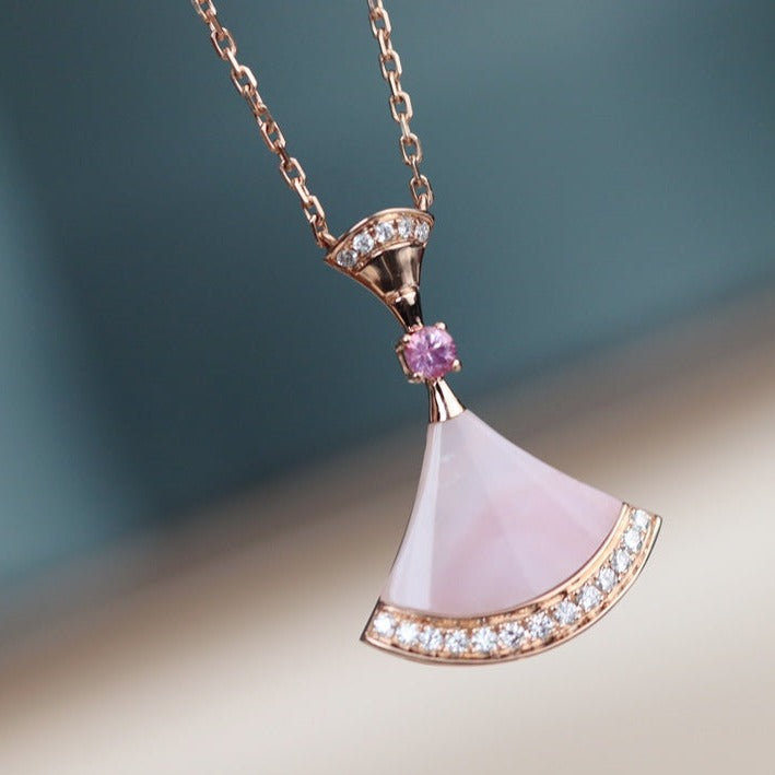 [⭐Luxery]DREAM NECKLACE PINK MOP DIAMOND