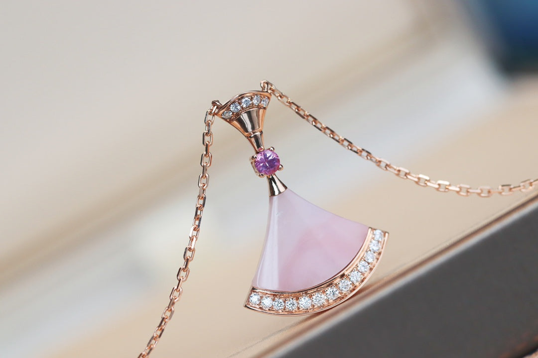 [⭐Luxery]DREAM NECKLACE PINK MOP DIAMOND
