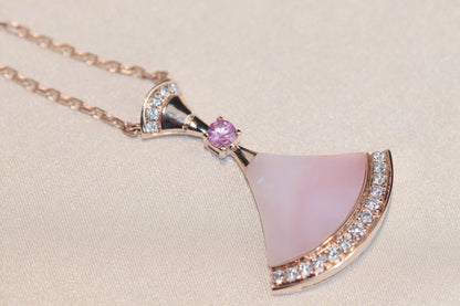 [⭐Luxery]DREAM NECKLACE PINK MOP DIAMOND