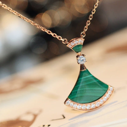 [⭐Luxery]DREAM NECKLACE MALACHITE DIAMOND