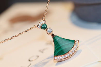 [⭐Luxery]DREAM NECKLACE MALACHITE DIAMOND