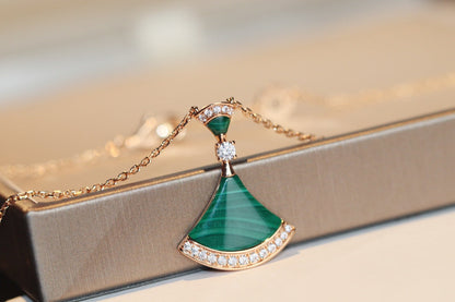 [⭐Luxery]DREAM NECKLACE MALACHITE DIAMOND