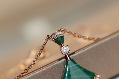 [⭐Luxery]DREAM NECKLACE MALACHITE DIAMOND