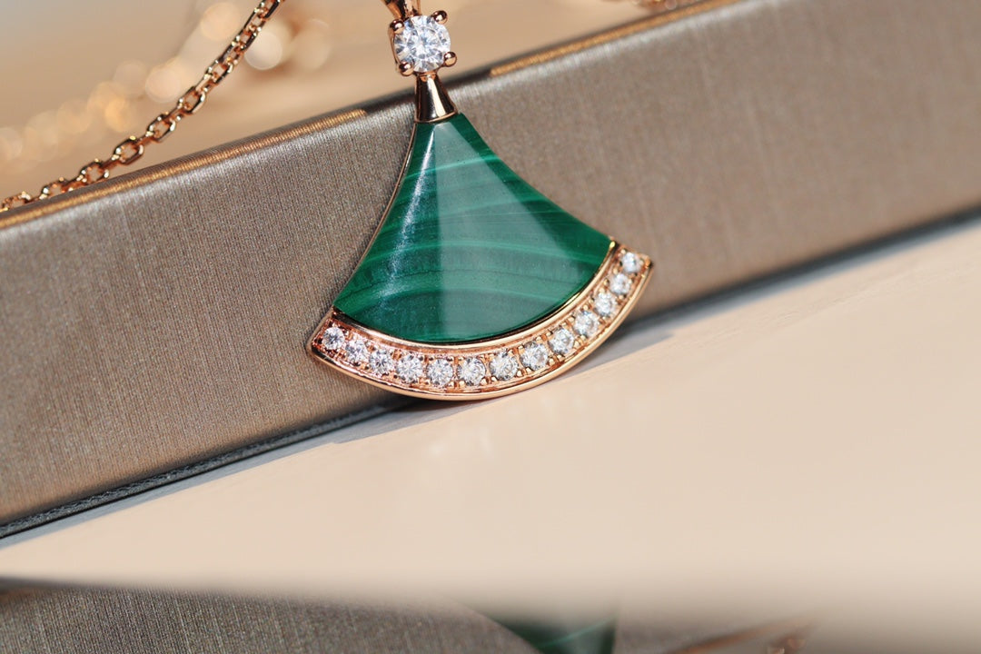 [⭐Luxery]DREAM NECKLACE MALACHITE DIAMOND