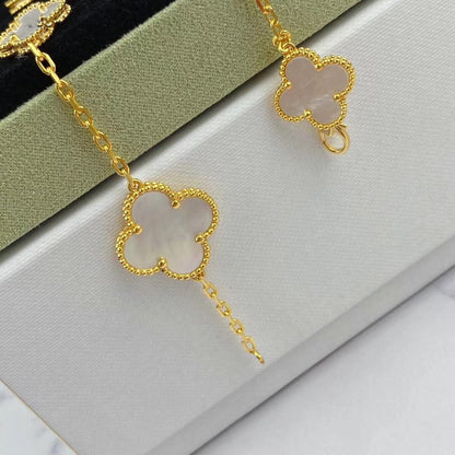[⭐Luxery]MAGIC CLOVER MOP GOLD BRACELET 5 MOTIFS