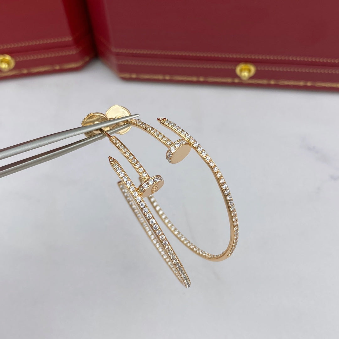 [⭐Luxery]JUSTE EARRINGS FULL DIAMONDS 1.8MM