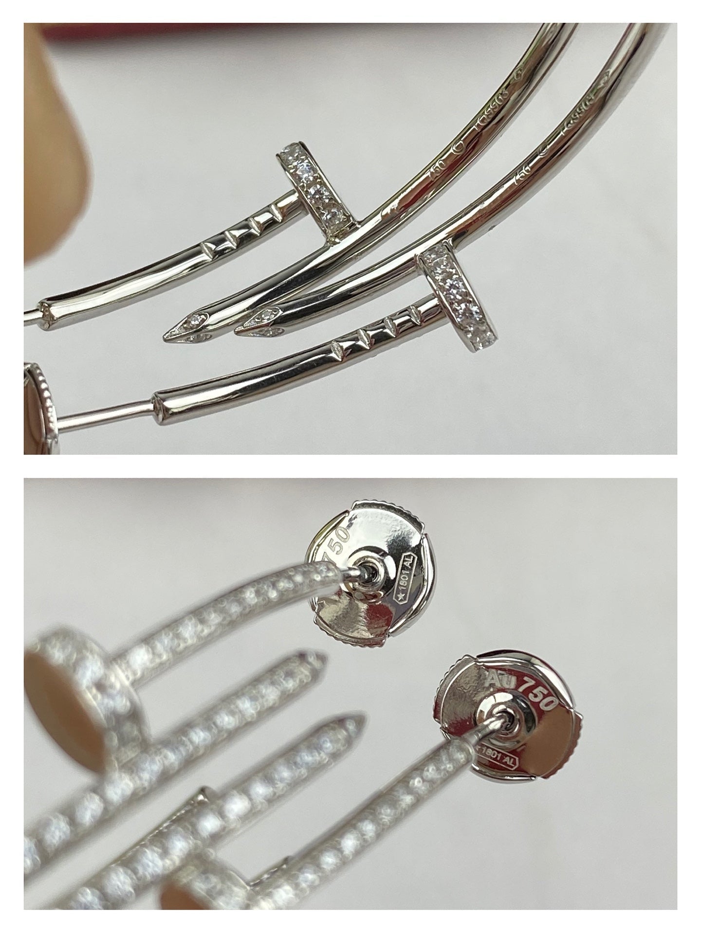 [⭐Luxery]JUSTE EARRINGS FULL DIAMONDS 1.8MM