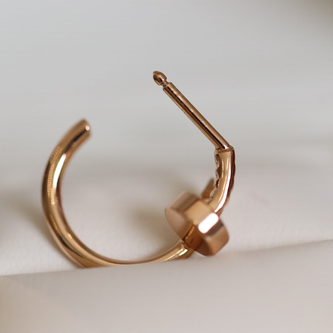 [⭐Luxery]JUSTE EARRINGS PINK GOLD